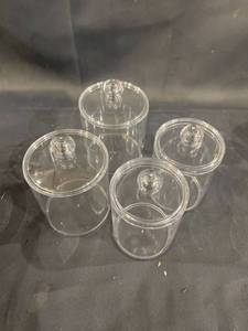 lot 20014 image: CLEAR COSMETICS CONTAINERS SET OF 4 WITH LIDS