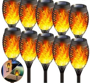 lot 20020 image: STAARICC 12 LED SOLAR TORCH LIGHTS