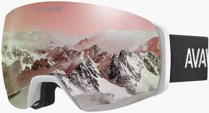 lot 20035 image: AVAWAY PINK SKI GOGGLES WITH BAG