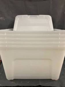 lot 20164 image: 5 IRIS STORAGE CONTAINERS WITH LIDS
