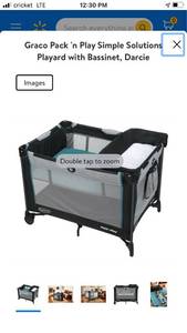 lot 20249 image: Graco Pack n Play Simple Solutions Playard with Bassinet, Darcie