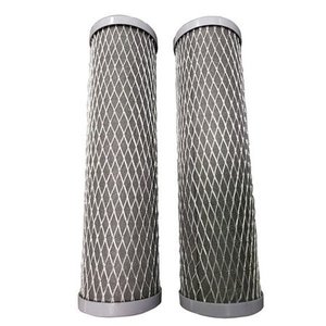 lot 39018 image: DUPONT WFPFC8002 5 Micron, 2 O.D., 10 in H, Carbon Wrap Filter Cartridge
