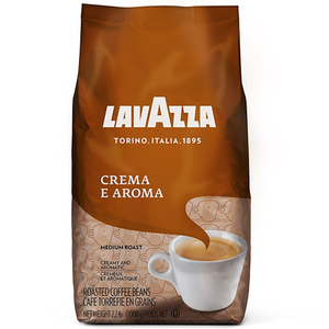 lot 39028 image: Lavazza Crema e Aroma Whole Bean Coffee Blend, Medium Roast, 35.2 Ounce Bag