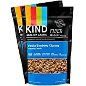 lot 39031 image: KIND Healthy Grains Granola Clusters, Vanilla Blueberry with Flax Seeds, Gluten Free, 11 Ounce Bags, 2 Count