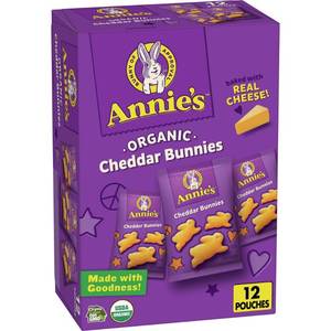 lot 39036 image: Annies Cheddar Bunnies Baked Snack Crackers - 12oz
