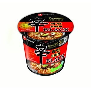lot 39043 image: Nongshim Shin Black Cup, 3.5 Oz, 6 Ct