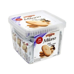 lot 39099 image: Pepperidge Farm Milano Cookies, Dark Chocolate, 20 Packs, 2 Cookies per Pack