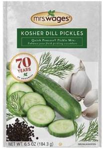 lot 39111 image: MRS WAGES KOSHER DILL 6.5 OUNCE PACK OF 6,
