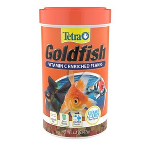 lot 39178 image: Tetra Goldfish Vitamin C Enriched Flakes Fish Food, 2.2 oz