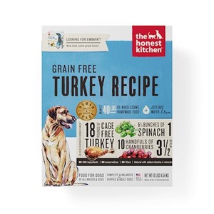 lot 39182 image: The Honest Kitchen Embark Natural Human Grade Dehydrated Dog Food, Grain Free Turkey, 2 lbs (Makes 8 lbs)