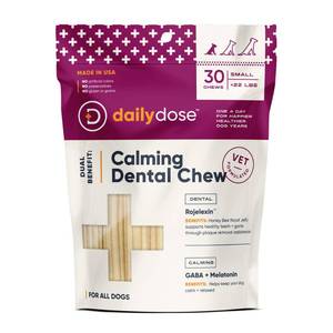 lot 39187 image: dailydose Dual Benefit Dental  Calming Chews for Small Dogs, 11.9 oz., Count of 30