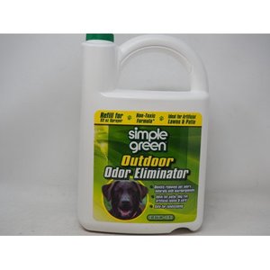 lot 39238 image: Simple Green Outdoor Odor Eliminator for Pets, Dogs, Ideal for Artificial Grass & Patio (32 oz Hose End Sprayer & 1 Gallon Refill)