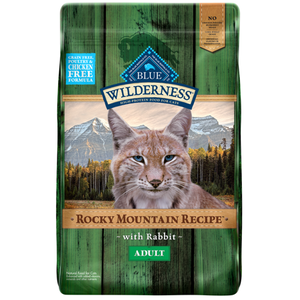 lot 39240 image: Blue Buffalo Wilderness Rocky Mountain Recipe High Protein, Natural Adult Dry Cat Food, Rabbit 10-lb