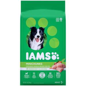 lot 39242 image: IAMS PROACTIVE HEALTH Adult Minichunks Dry Dog Food Chicken, 7 lb. Bag