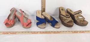 lot 353 image: 3 Pairs Of Ladies Shoes