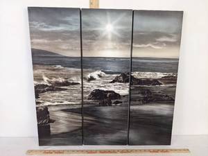 lot 379 image: 3 PC Canvas Art Work