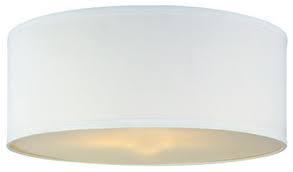 lot 31795 image: Orbita 81 in. H Led Dimmable Retractable Drum Lamp Shade, White