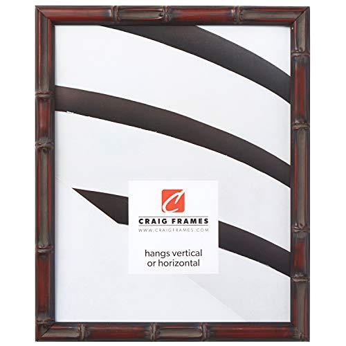 lot 31796 image: Craig Frames 8575 11 by 14-Inch Picture Frame, Bamboo Composite Finish, 0.625-Inch Wide, Brushed Mahogany and Brown