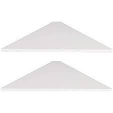 lot 31823 image: Amazon Basics Corner Shelves - White - 2 pack