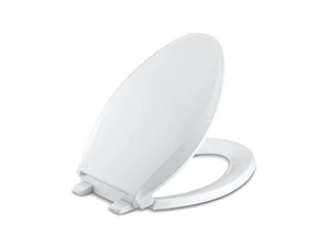 lot 30019 image: KOHLER K-4636-0 Cachet Quiet Close Toilet Seat, White, Elongated