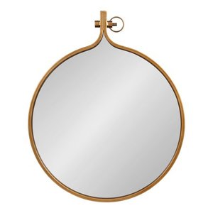 lot 30053 image: Kate and Laurel Yitro Round Wall Mirror- Retail$104.99