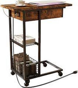 lot 30022 image: Lidyuk End Table for Bedroom Rustic Brown