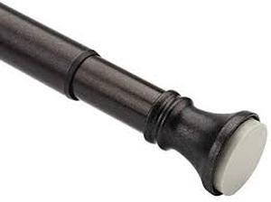 lot 30072 image: Amazer Spring Tension Curtian Rod 54-90 Inches, Bronze