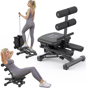 lot 5429 image: BESVIL Stepper ABS Workout Equipment AB Machine Total Body Workout Fitness Exercise Machine Stepping Exercise Machine for Home Gym Workout