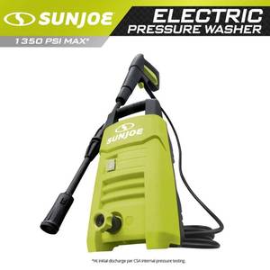 lot 5450 image: Sun Joe SPX200E 10A 1.45 GPM Compact Pressure Washer