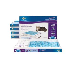 lot 5467 image: PetSafe ScoopFree Replacement Blue Crystal Litter Tray, 6-Pack Easy Cleanup with Disposable Tray Includes Leak Protection and Low Tracking Litter