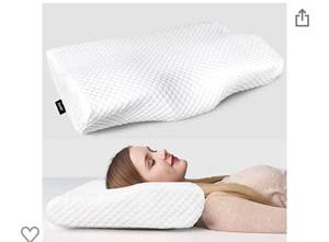 lot 5490 image: ZAMAT Contour Memory Foam Pillow for Neck Pain Relief, Adjustable Ergonomic Cervical Pillow for Sleeping, Orthopedic Neck Pillow with Washable Cover, Bed Pillows for Side, Back, Stomach Sleepers
