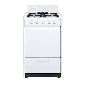 lot 16497 image: Summit Appliance Summit 20 Free-standing Gas Range with Battery Start - Retail $579.00