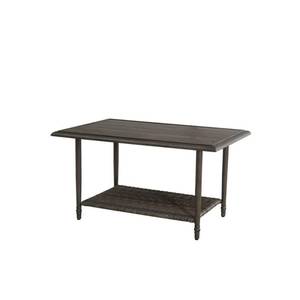 lot 16504 image: Hampton Bay Windsor Brown Steel Outdoor Coffee Table