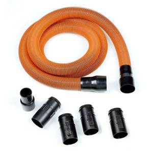 lot 21448 image: RIDGID 1-78 in. x 10 ft. Pro-Grade Locking Vacuum Hose Kit for WetDry Shop Vacuums