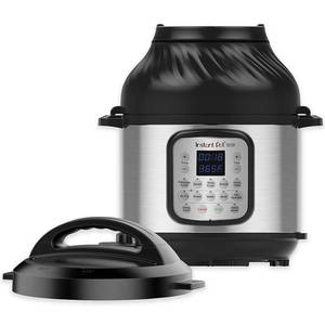 lot 16456 image: Instant Pot - 8 Quart Duo Crisp 11-in-1 Electric Pressure Cooker with Air Fryer - Stainless SteelSilver