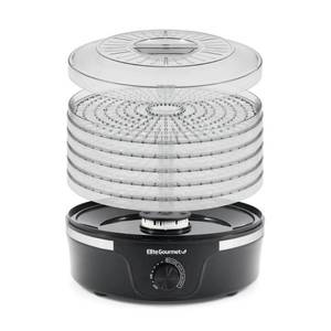 lot 16592 image: Elite Gourmet - 5-Tier Food Dehydrator - Black