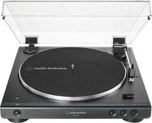 lot 16604 image: Audio-Technica - ATLP60XBT Bluetooth Stereo Turntable - Black