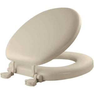 lot 16606 image: Bemis Round Bone Soft Toilet Seat