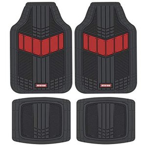 lot 16611 image: Motor Trend Heavy Duty Red 2-Tone Mats 4pc