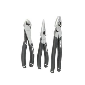 lot 16615 image: Husky High-Leverage Long Nose Pliers Set (2-Piece)