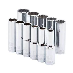 lot 16618 image: Husky 12 in. Drive Deep SAE Socket Set (10-Piece)