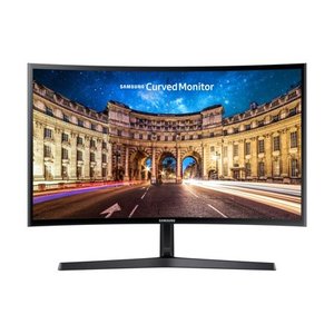 lot 21878 image: SAMSUNG 24 Class Curved Full HD (1920 x 1080) 60Hz 4ms FreeSync Monitor - LC24F396FHNXZA