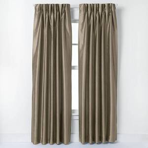 lot 21379 image: 95x30 Marquee Lined Room Darkening Curtain Panel Bronze - Curtainworks, Set Of 2