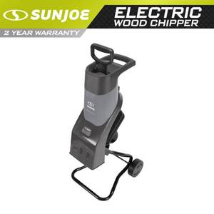 lot 21439 image: Sun Joe CJ602E-GRY 15 Amp Electric Wood Chipper Grey