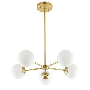 lot 21888 image: Light Society Grammercy Five-Light Chandelier- Retail$123.49