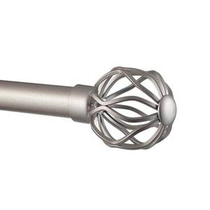 lot 21891 image: ATI Home Ogee 1 Curtain Rod and Finial Set Pair