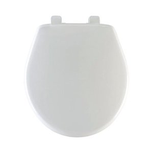 lot 21925 image: Mayfair Slow Close Round White Plastic Toilet Seat