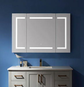 lot 16498 image: VINNOVA LED Mirror Cabinet 48x32