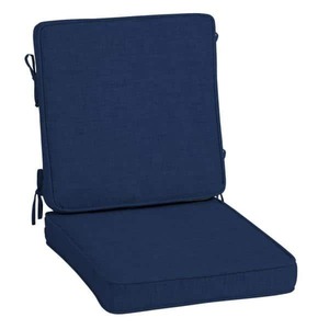 lot 21911 image: Arden Selections ProFoam Outdoor Dining Chair Cushion and cover, Blue