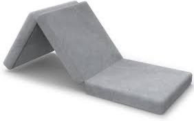 lot 8800 image: Tri Folding Mattress with Carry Case 4 Foldable Mattress Foam Topper Floor Cot Mattress, Guset Bed with Machine Washable Cover and Waterproof Lining, CertiPUR-US Certified 25 x 75 Inch